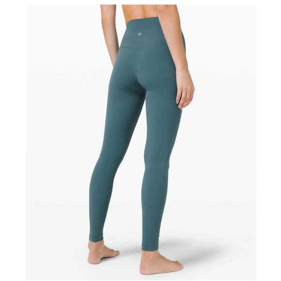 Lululemon Align Pant Legging Desert Teal Green Stretch 31" High Rise Yoga Size 6 - Picture 2 of 10